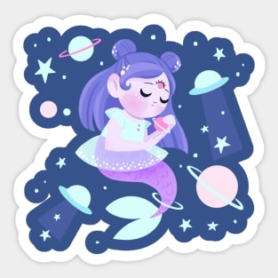 Alien Mermaid Sticker